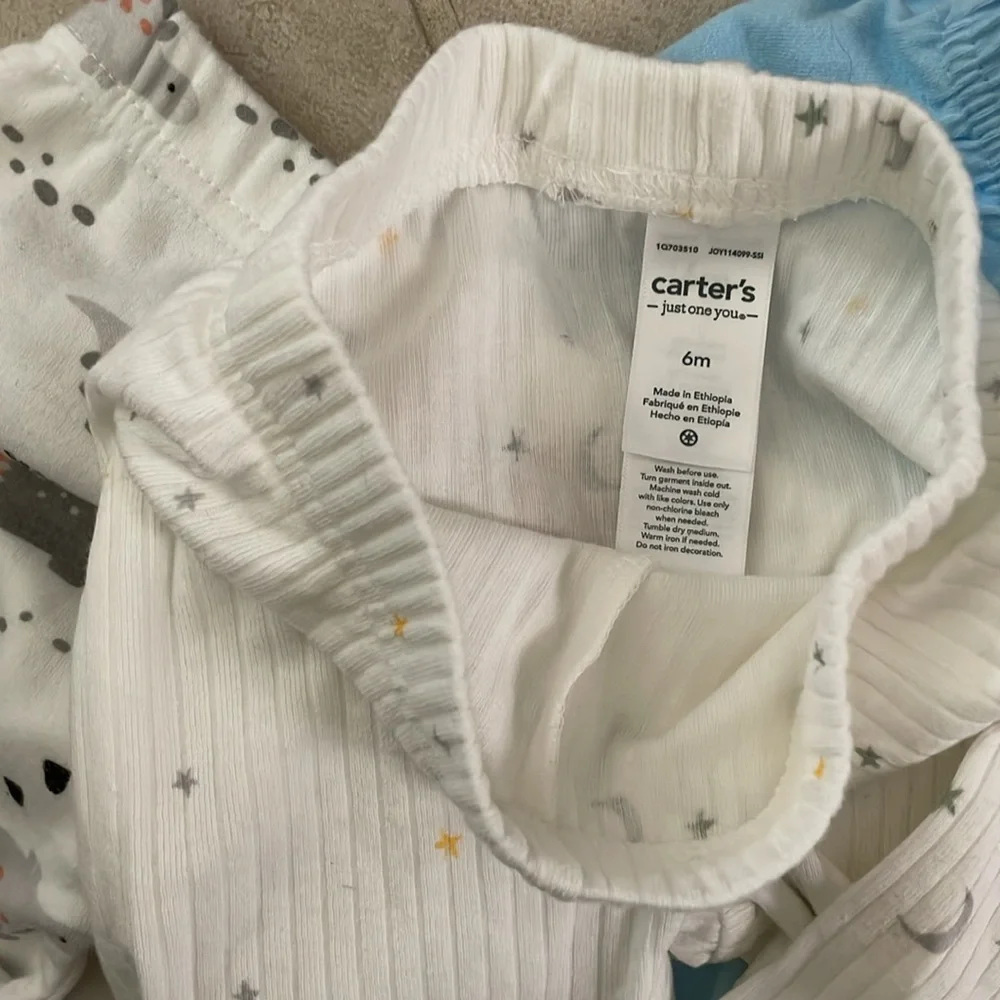 Lot of 3~Baby Pants with Bunny and Fox Designs NEW 3-6 Months Carters/BabyVuews